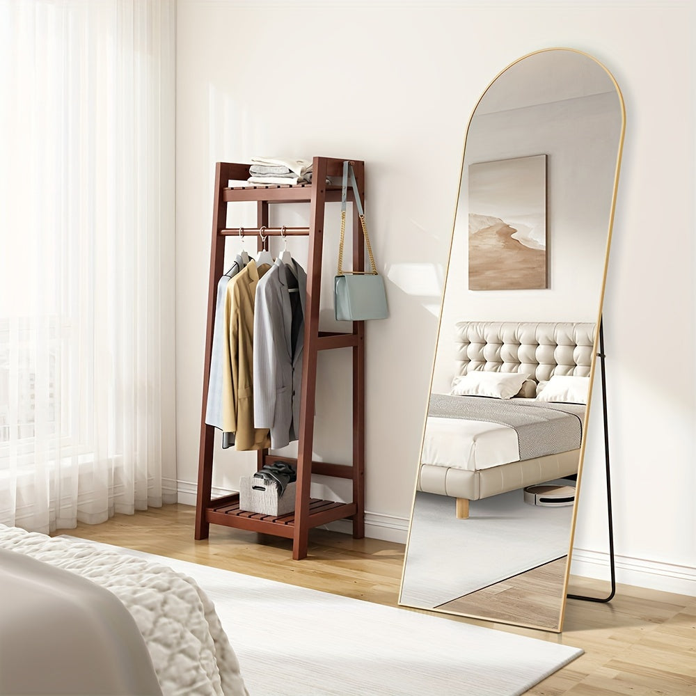 Classic Vertical Full Length Mirror – Floor Mount, Rectangle Shape, No Electricity Required, Glass Surface for Home, Hotel, and Bathroom