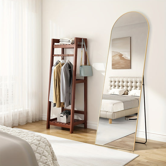 Classic Vertical Full Length Mirror – Floor Mount, Rectangle Shape, No Electricity Required, Glass Surface for Home, Hotel, and Bathroom