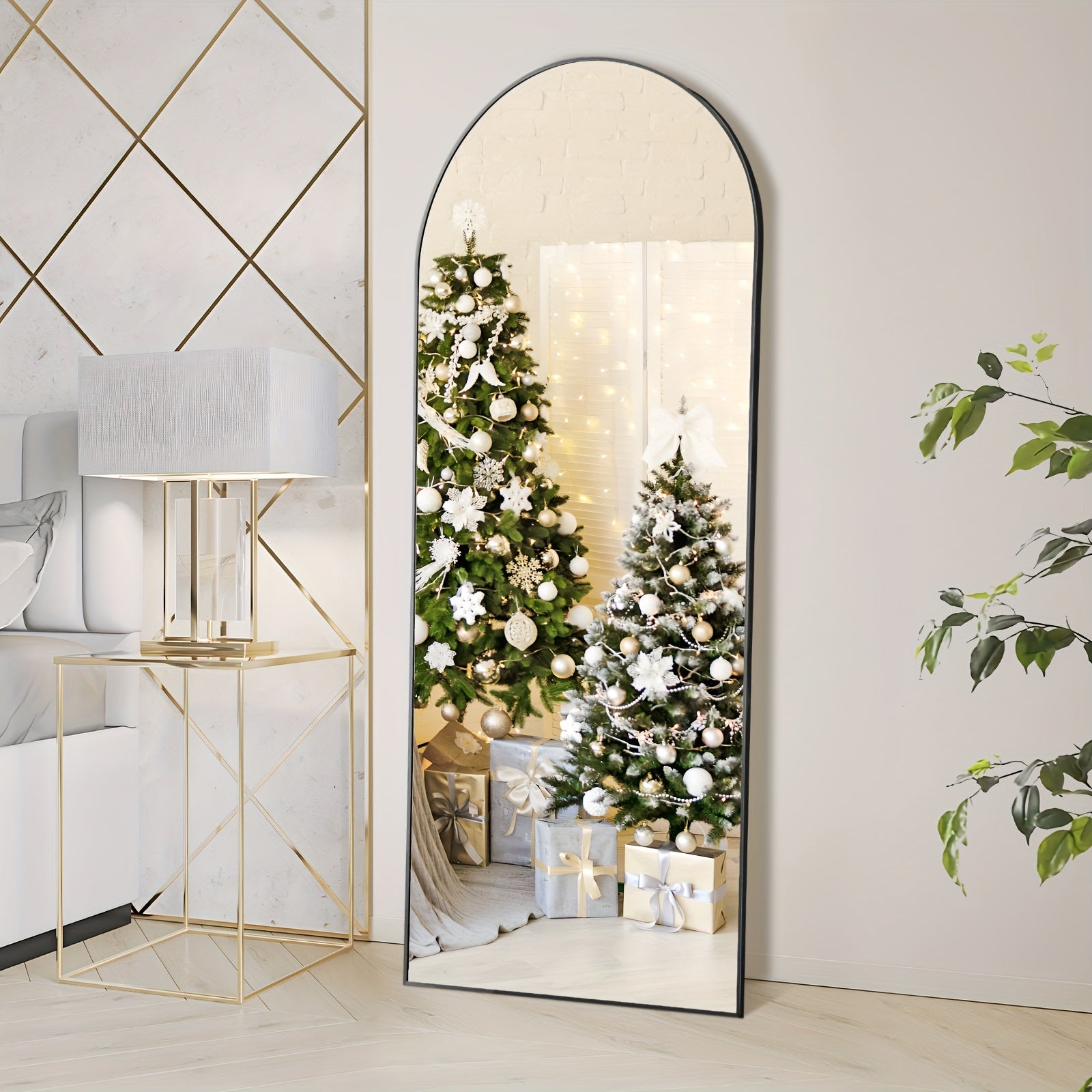 Classic Vertical Full Length Mirror – Floor Mount, Rectangle Shape, No Electricity Required, Glass Surface for Home, Hotel, and Bathroom