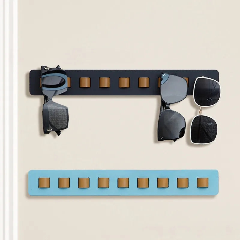 Wooden Wall-Mounted Eyeglass Storage Rack