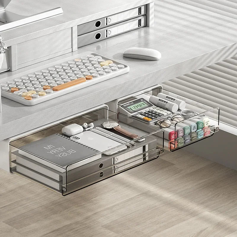 Punch-Free Under Desk Storage