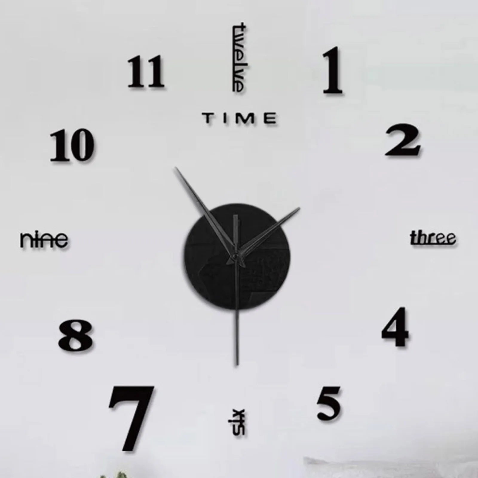 Frameless DIY 3D Wall Clock – Modern Mirror Surface Silent Quartz Clock for Home & Office