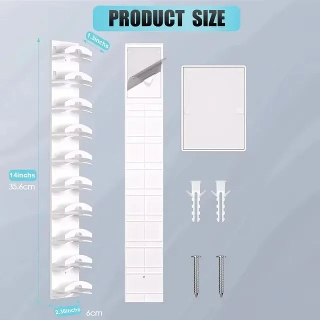 10-Grid Wall Mounted Cap Rack