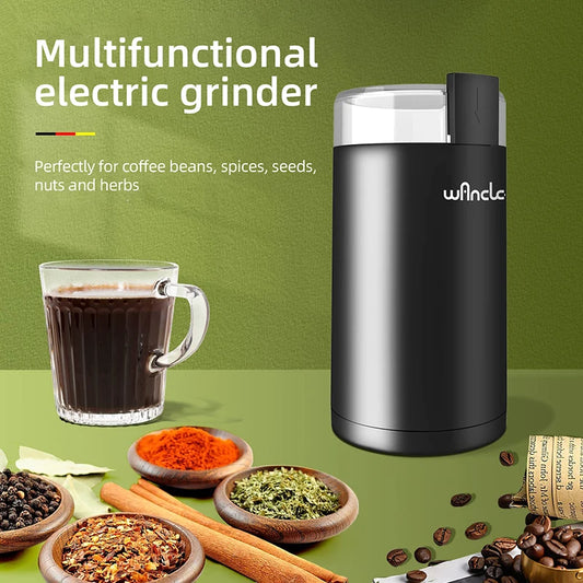 200W High-Power Coffee Grinder Household Multifunctional Coffee Bean Grinder Machine Home Appliance Kitchen Tools 220V/120V