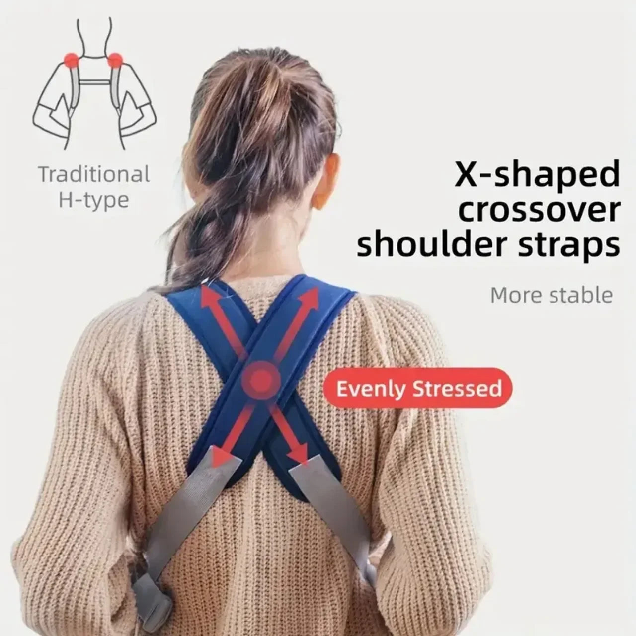 4-in-1 Ergonomic Baby Carrier Backpack - Breathable Newborn Sling, Hipseat, Waist Belt, and Versatile Carry Options