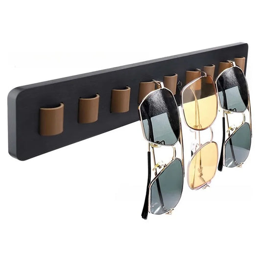Wooden Wall-Mounted Eyeglass Storage Rack