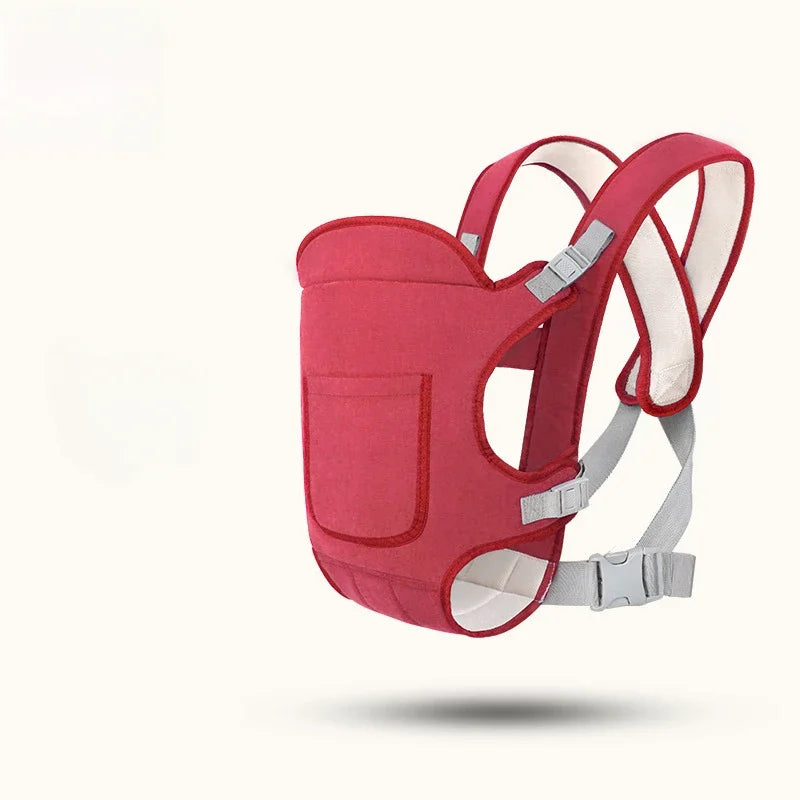 4-in-1 Ergonomic Baby Carrier Backpack - Breathable Newborn Sling, Hipseat, Waist Belt, and Versatile Carry Options