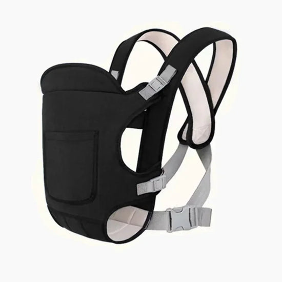 4-in-1 Ergonomic Baby Carrier Backpack - Breathable Newborn Sling, Hipseat, Waist Belt, and Versatile Carry Options
