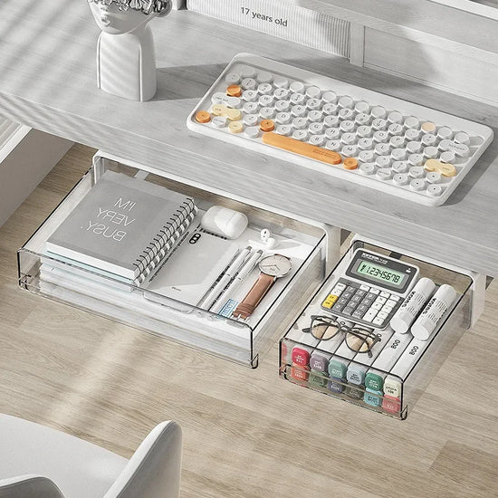 Punch-Free Under Desk Storage