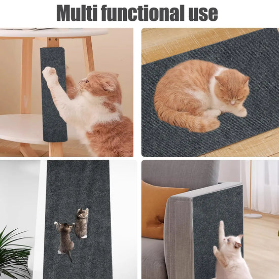 Anti-Scratch Cat Mat –– Self-Adhesive, Trimmable Furniture Protector for Cats
