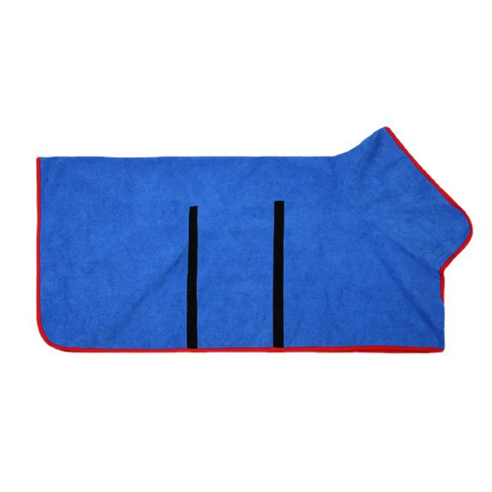 Quick-Dry Absorbent Pet Bath Towel – Soft Nanofiber Bathrobe for Small & Large Dogs and Cats
