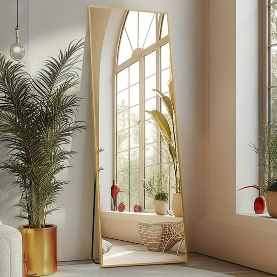 Classic Vertical Full Length Mirror – Floor Mount, Rectangle Shape, No Electricity Required, Glass Surface for Home, Hotel, and Bathroom