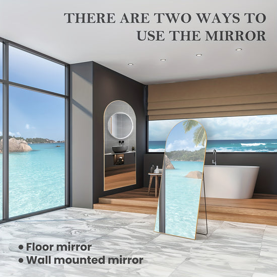 Classic Vertical Full Length Mirror – Floor Mount, Rectangle Shape, No Electricity Required, Glass Surface for Home, Hotel, and Bathroom