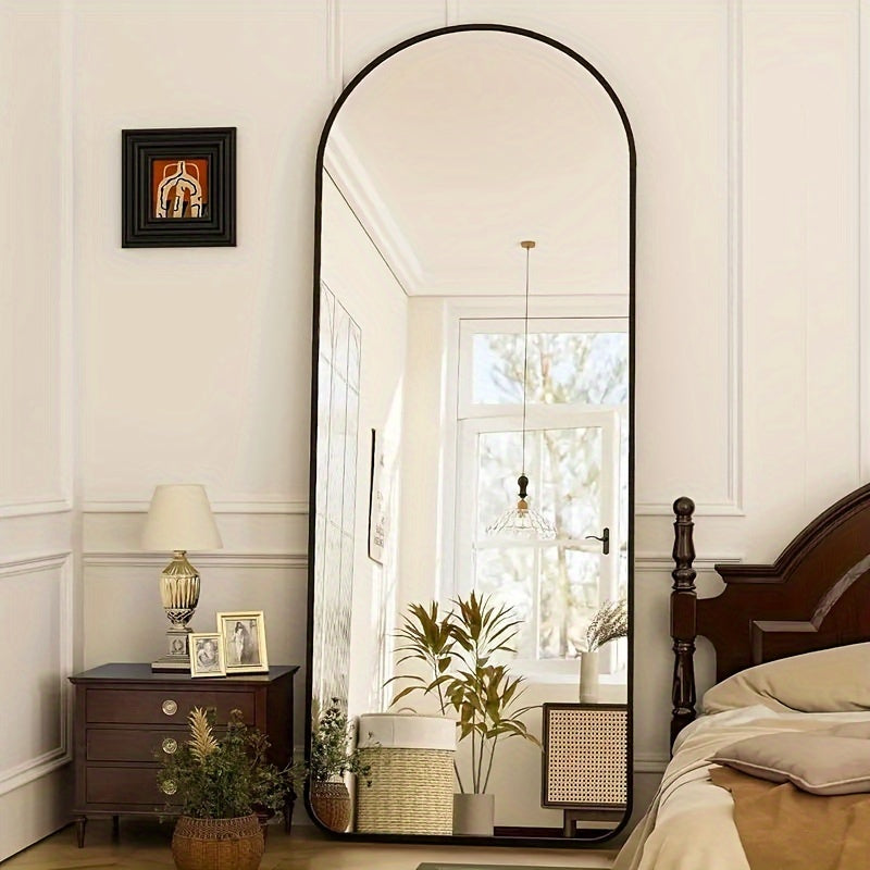 Classic Vertical Full Length Mirror – Floor Mount, Rectangle Shape, No Electricity Required, Glass Surface for Home, Hotel, and Bathroom