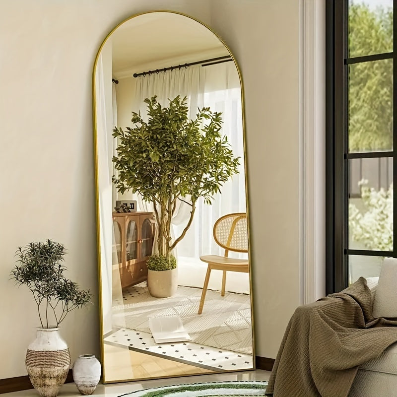 Classic Vertical Full Length Mirror – Floor Mount, Rectangle Shape, No Electricity Required, Glass Surface for Home, Hotel, and Bathroom